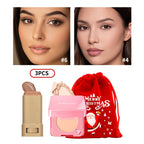Matte Foundation Stick and Pressed Setting Powder Makeup Set