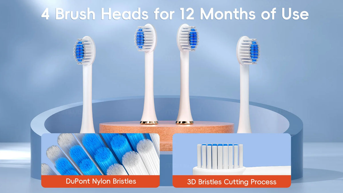 Rechargeable Sonic Electric Toothbrush with 6 Cleaning Modes