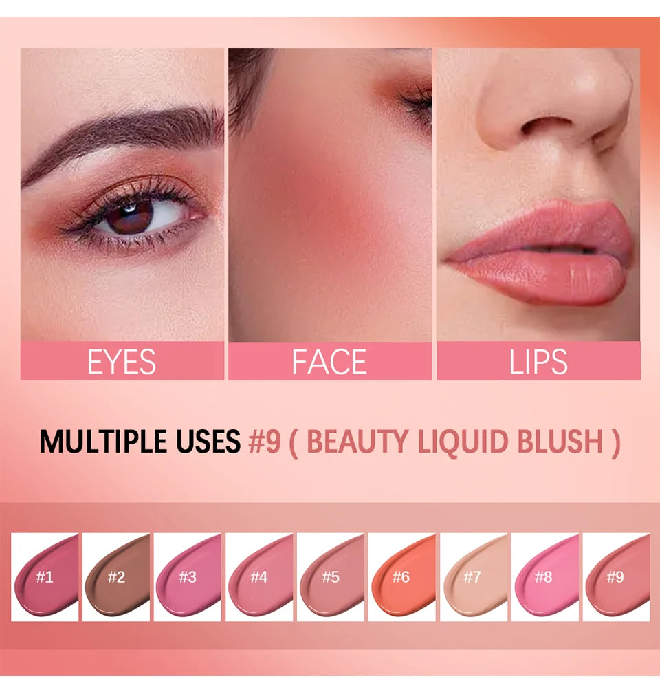 Waterproof Liquid Cheek Blush for Natural Makeup