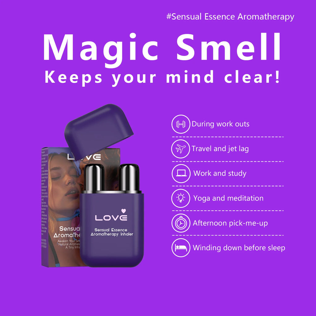Double Hole Aromatherapy Nasal Inhaler for Energy and Focus