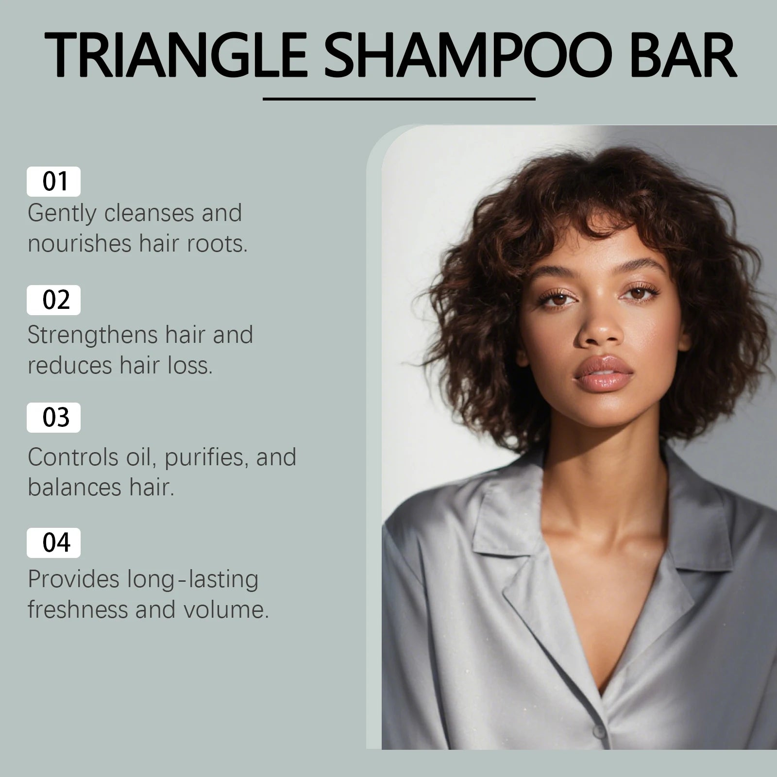 Herbal Hair Growth Shampoo Bar for Anti-Hair Loss - 5
