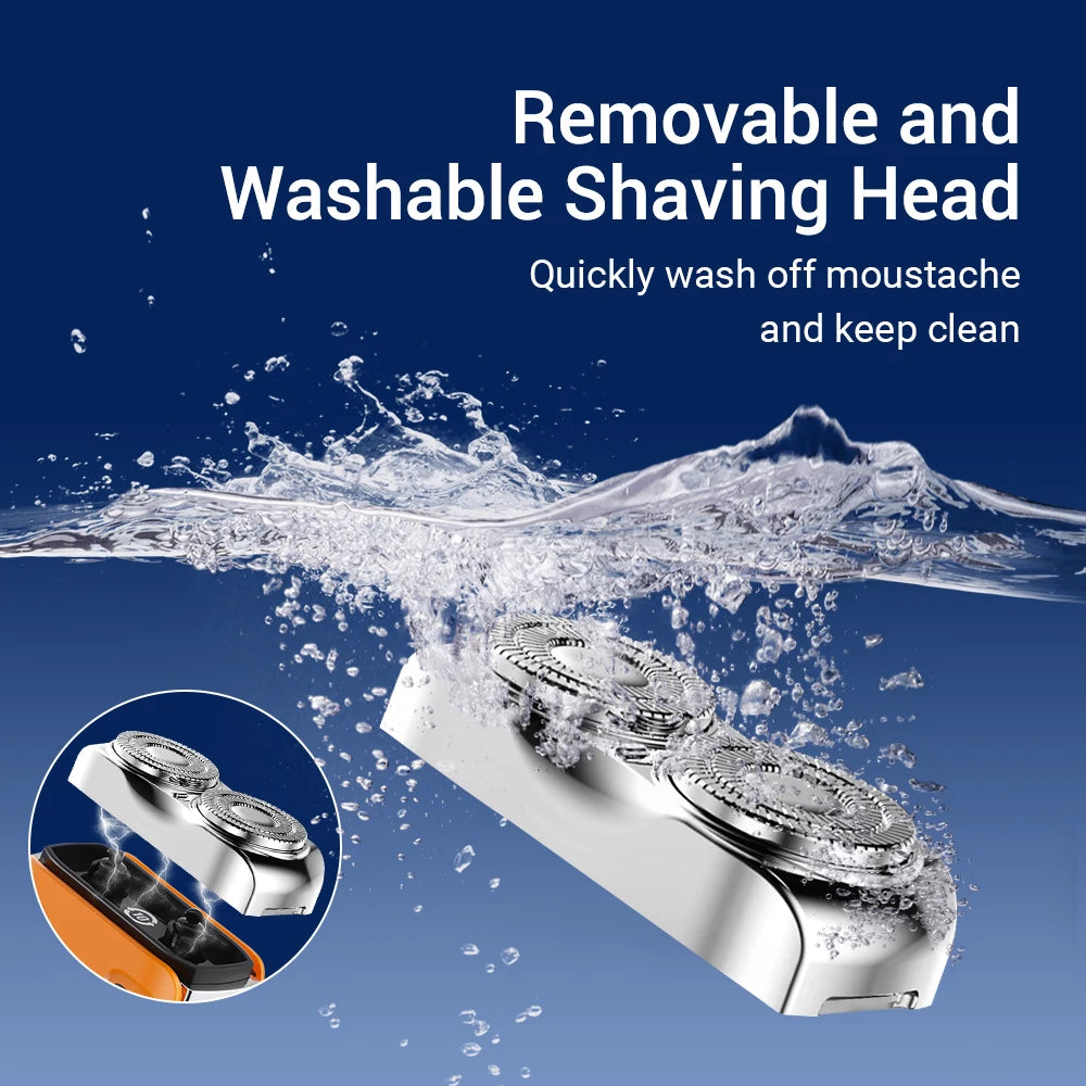 Portable Rechargeable Electric Smart Shaver with Digital Display