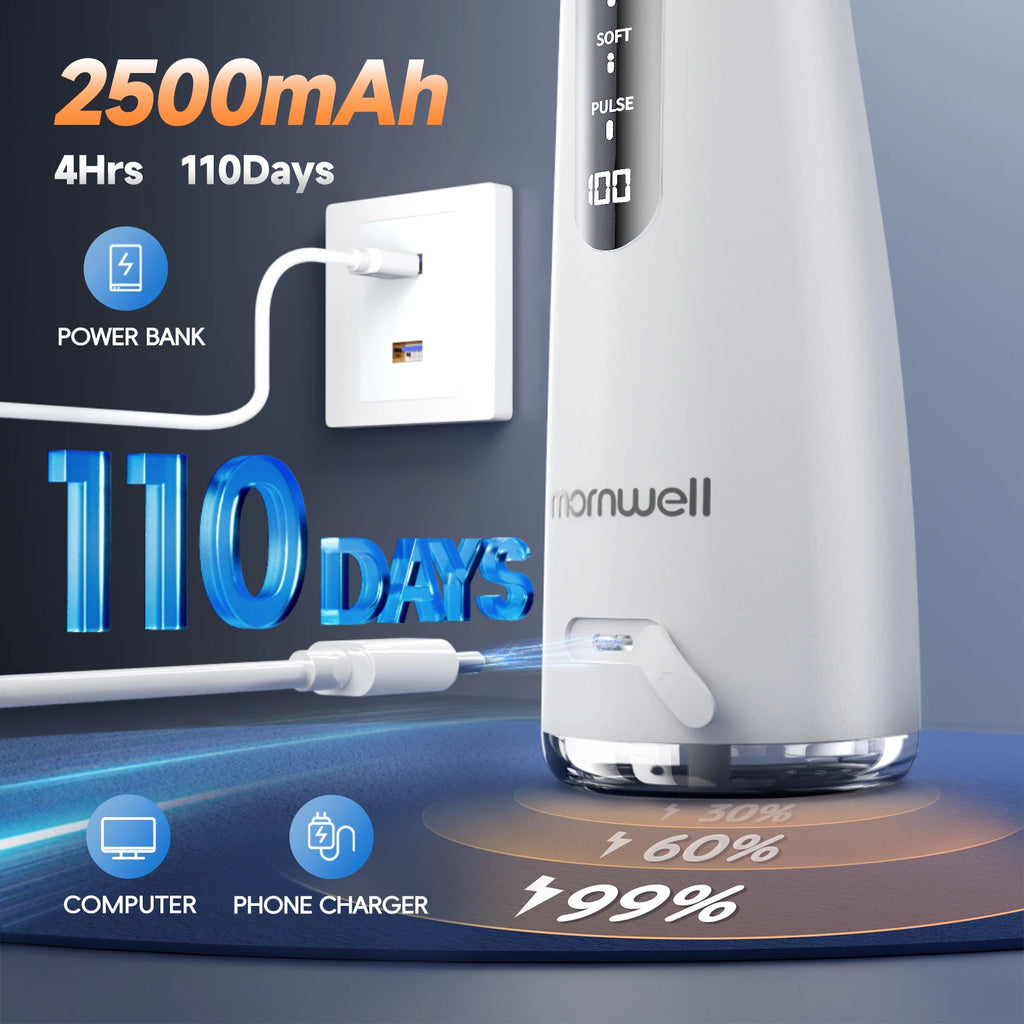 Portable Cordless Electric Water Flosser for Teeth Cleaning