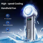 Portable Handheld Ice Cooling Fan with Adjustable Speed