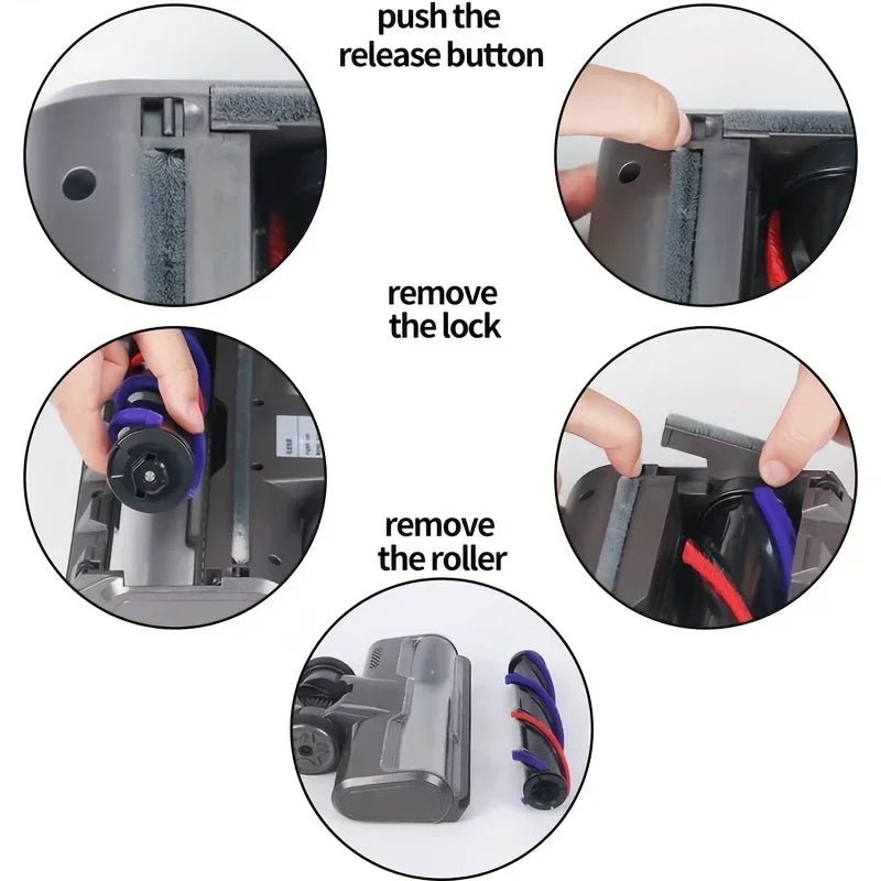 LED Roller Brush Head for Cordless Stick Vacuums