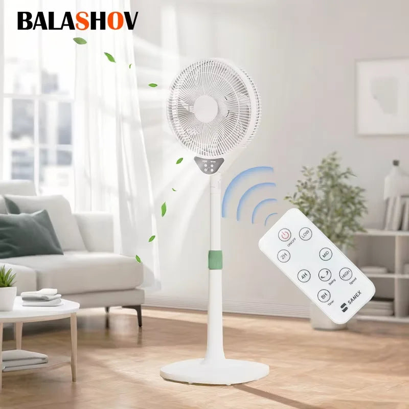 Adjustable Remote Control Stand Floor Fan for Home and Office