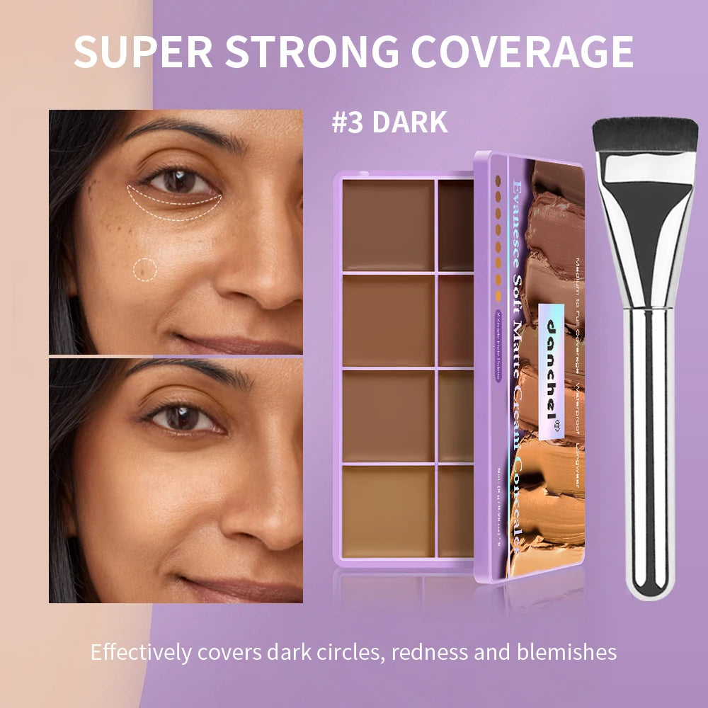 8-Shade Cream Concealer and Contour Palette - 20