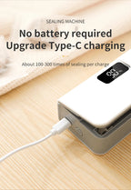 Rechargeable Mini Bag Sealer with Cutter