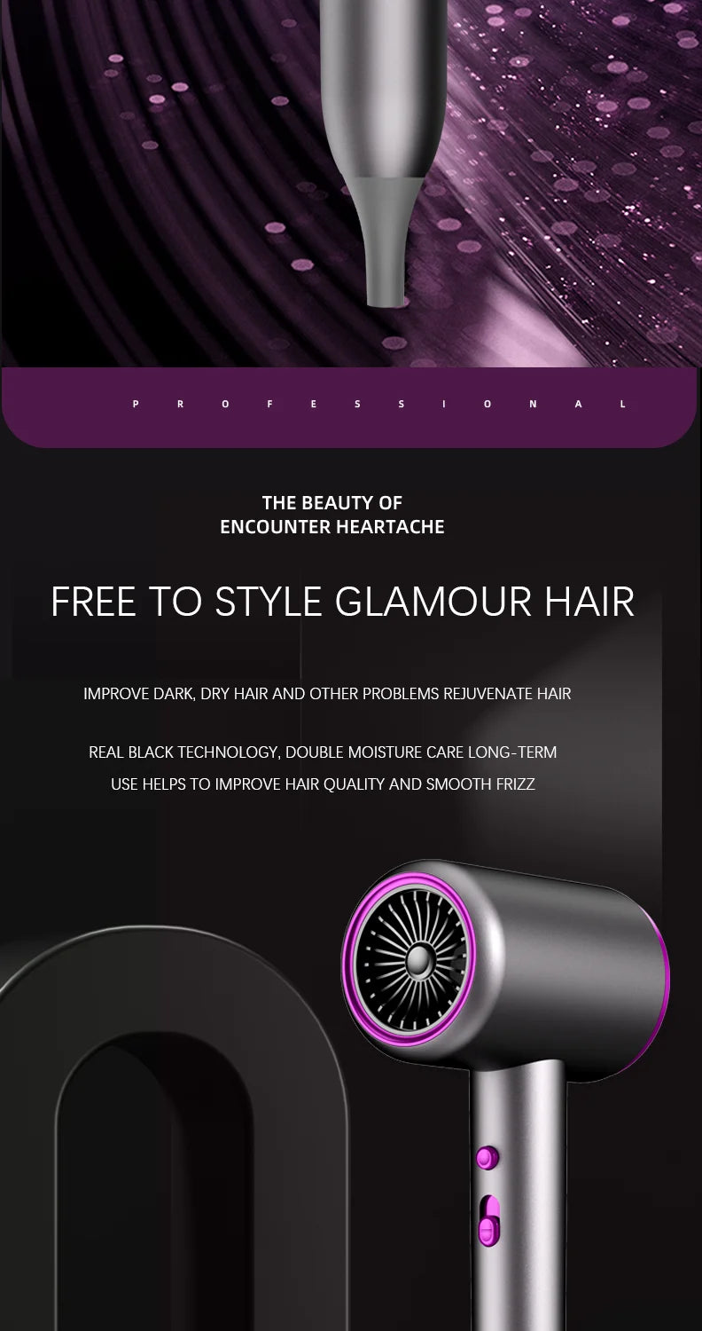 Professional Ionic Hair Dryer for Salon and Home Use
