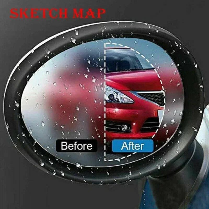 Anti-Fog Rainproof Rearview Mirror Film for Safer Driving - 9