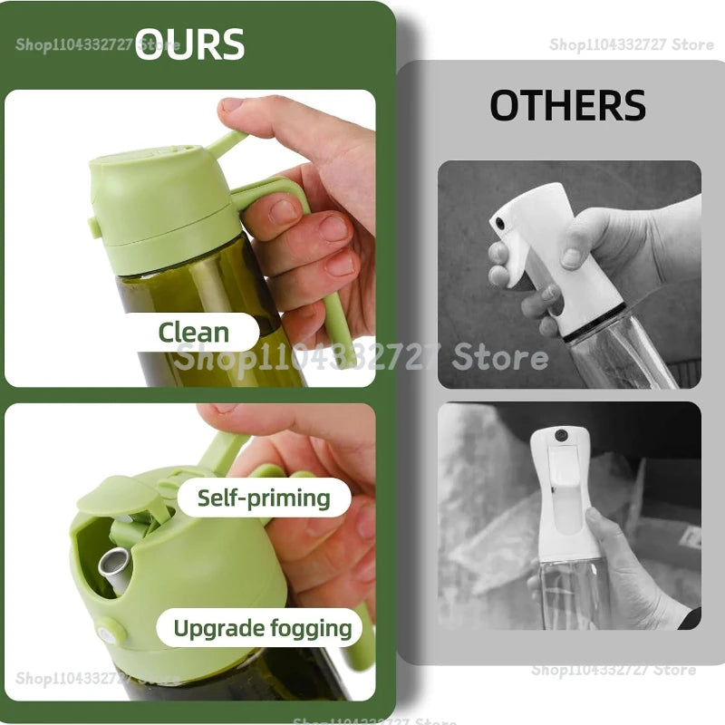 2-in-1 Olive Oil Dispenser and Cooking Spray Bottle