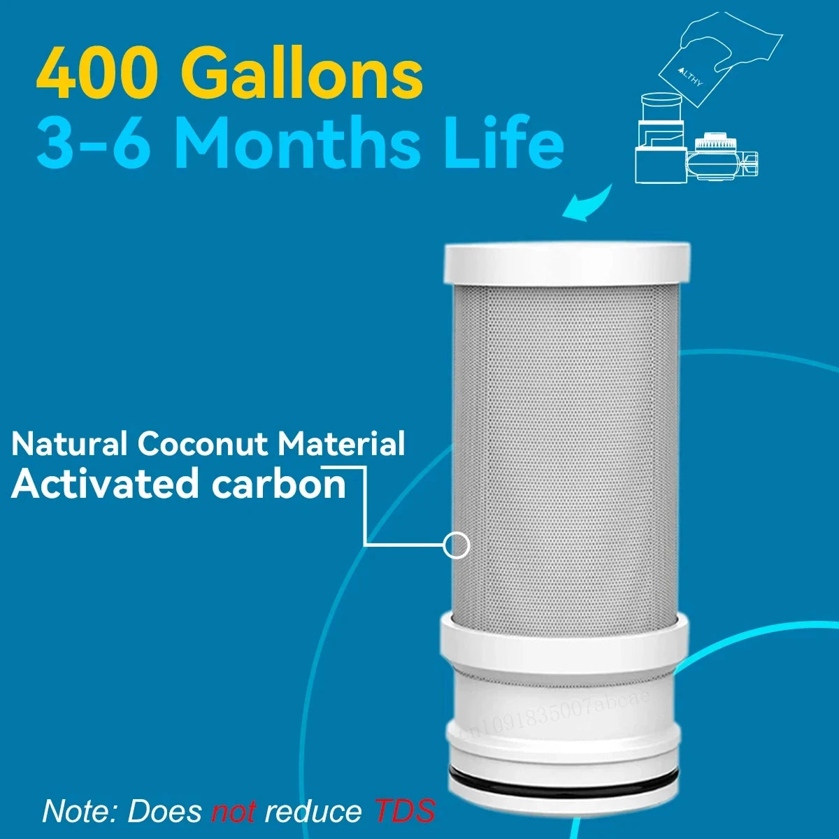 Faucet-Mounted Water Filter Purifier System