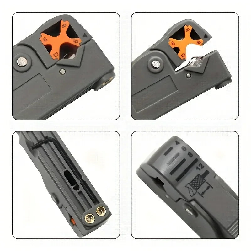 Automatic Rotary Coaxial Cable Stripper for RG6 and RG59 - 7