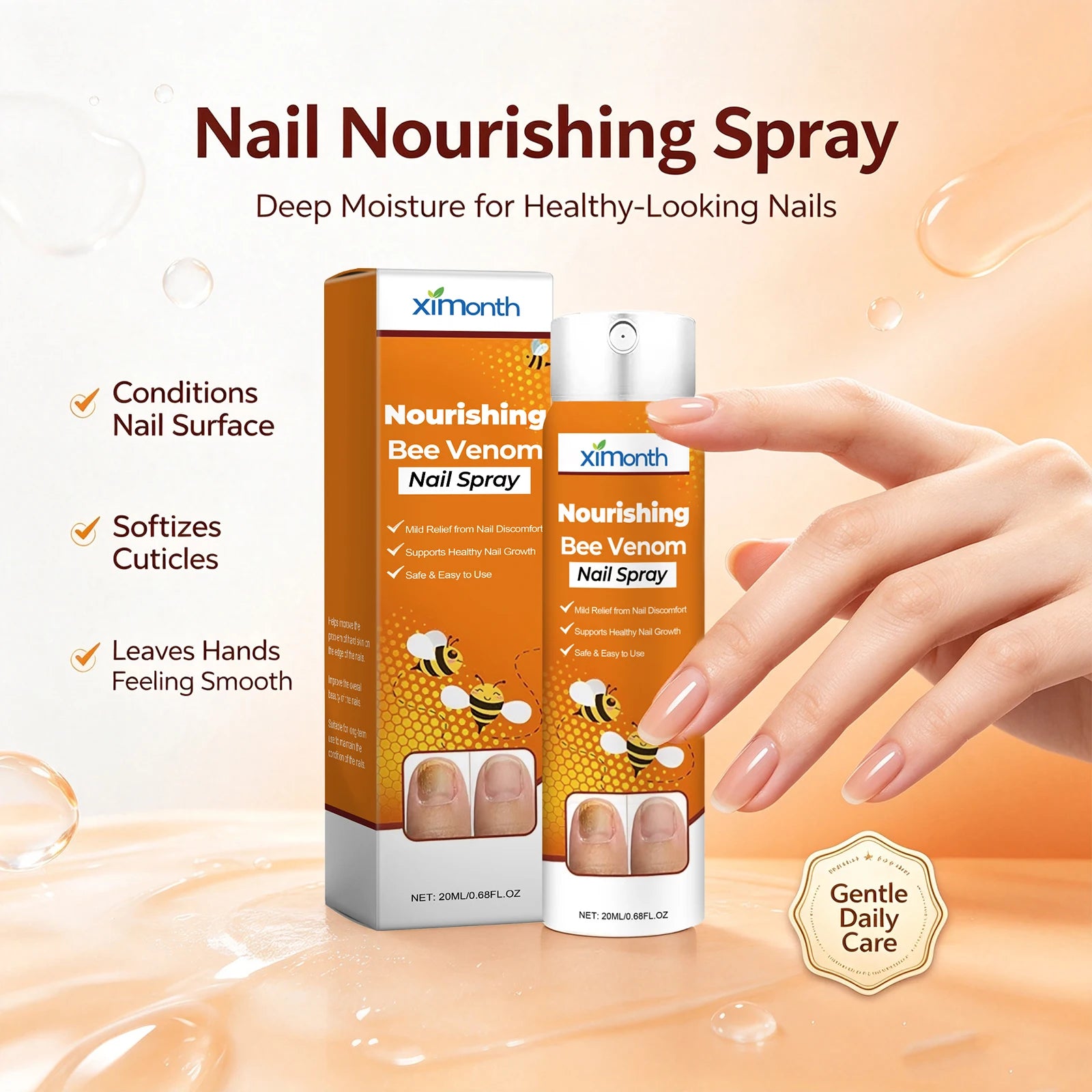 Bee Venom Nourishing Spray for Weak and Damaged Nails - 3