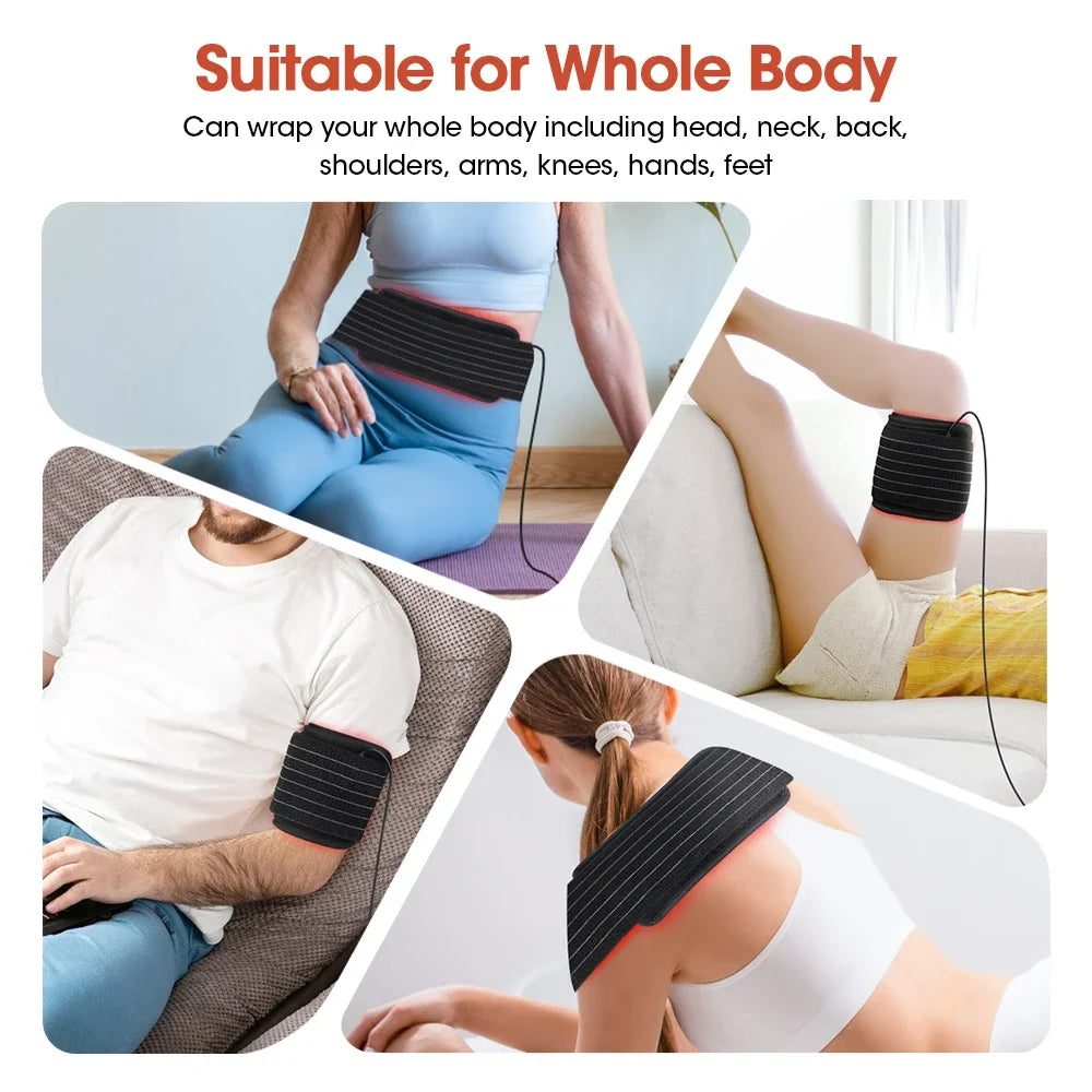 Red Light Therapy Belt for Body Pain Relief and Skin Rejuvenation - 4