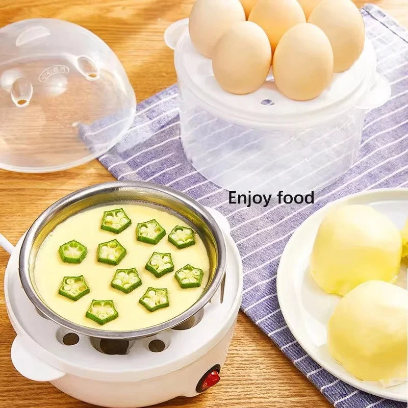 Double Layer Electric Egg Steamer and Food Cooker - 8