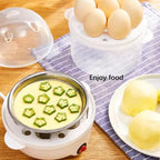 Double Layer Electric Egg Steamer and Food Cooker