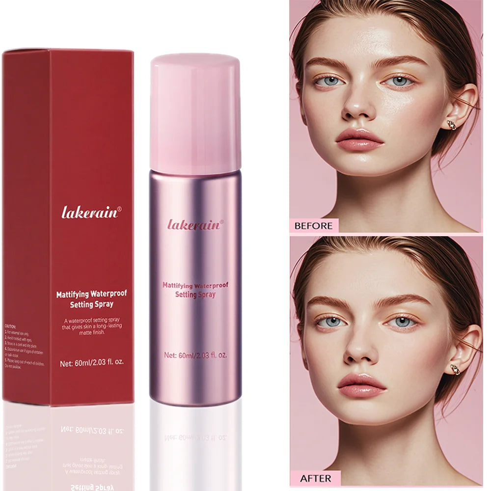 Mattifying Waterproof Makeup Setting Spray for Long-Lasting Wear