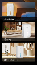 Compact Quiet Electric Dehumidifier for Home and Basement