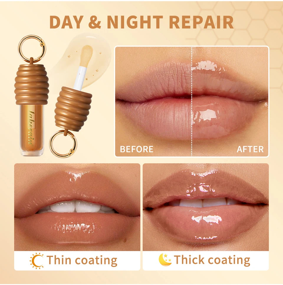 Honey and Chocolate Moisturizing Lip Gloss Duo Set - 9