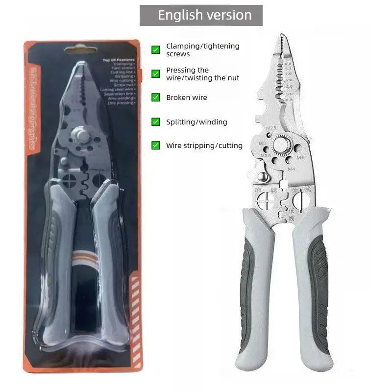 Multifunctional 18-in-1 Wire Stripping and Crimping Pliers