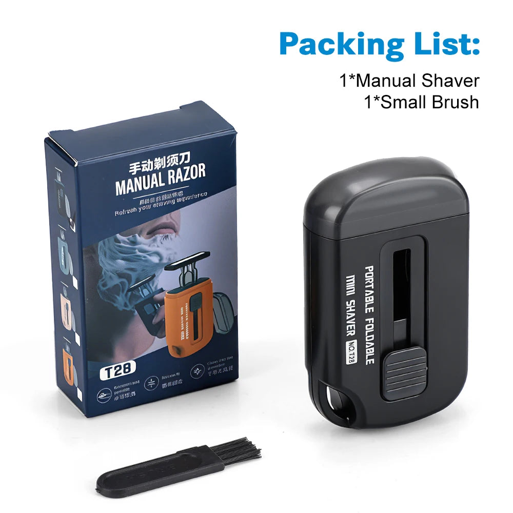 Portable Retractable Manual Razor for Men