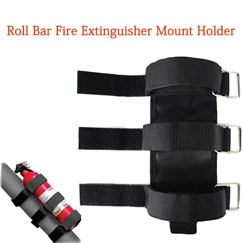 Adjustable Roll Bar Fire Extinguisher Mount for Off-Road Vehicles - 2