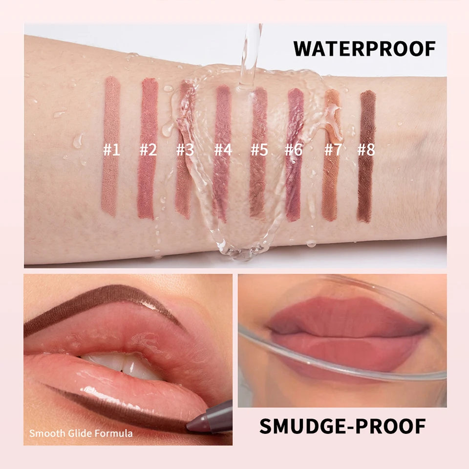 Water-Resistant Matte Lip Liner Pencil