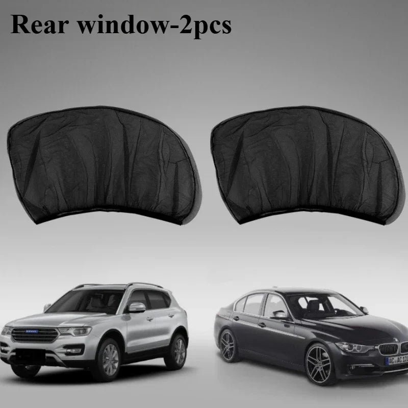 Breathable Car Window Sun Shade and Mosquito Mesh - 11