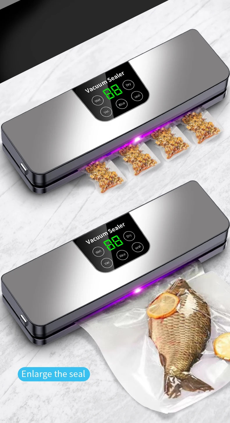 Automatic Food Vacuum Sealer Machine with Touch Display - 15
