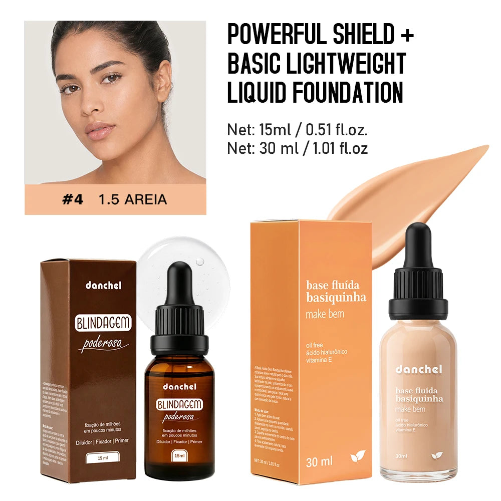 Liquid Foundation and Primer Makeup Set