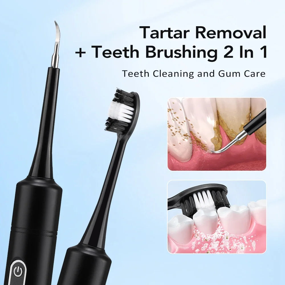 Electric Sonic Teeth Cleaner and Plaque Remover - 4