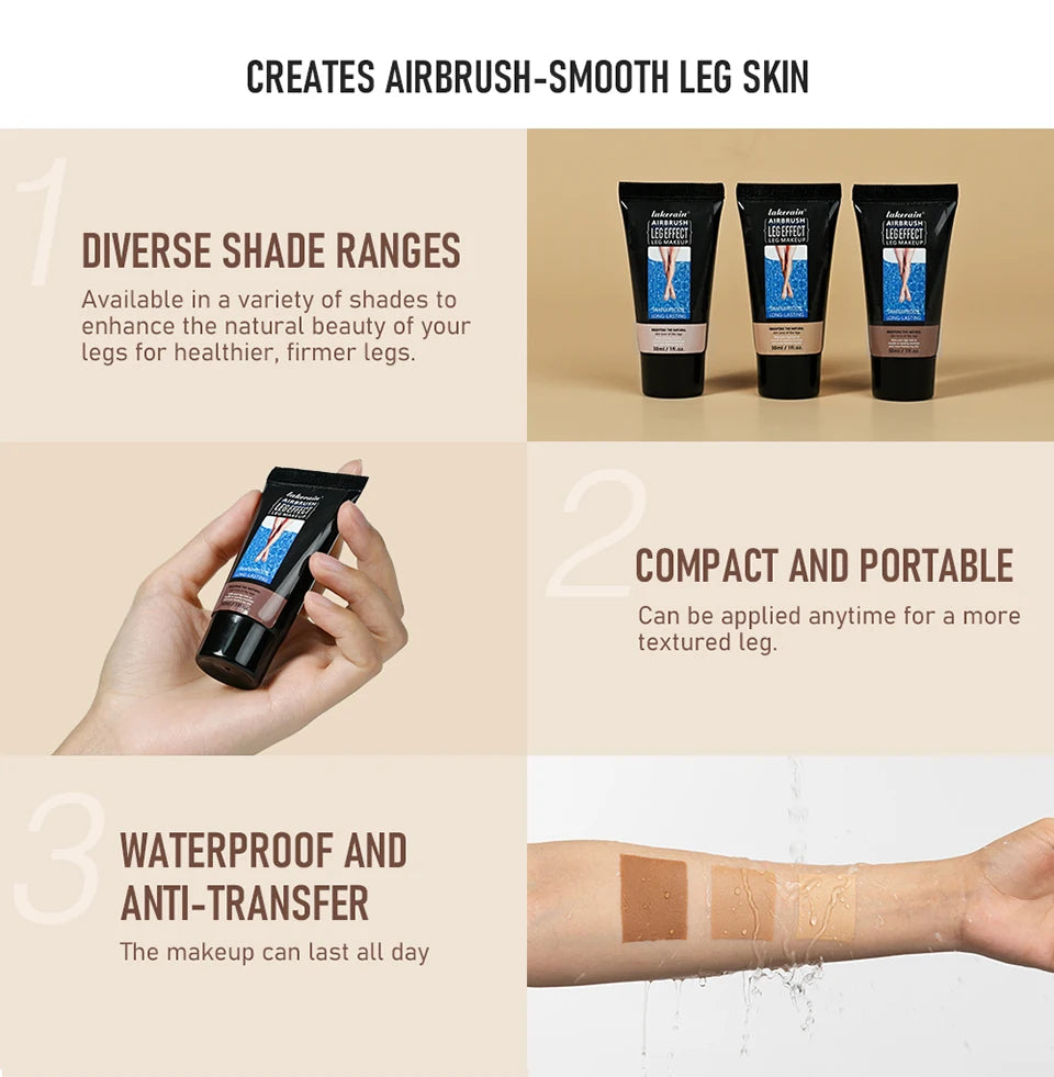 Waterproof Leg Foundation for Flawless Coverage