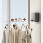 Wall Mounted Retractable Indoor Clothesline for Laundry Drying