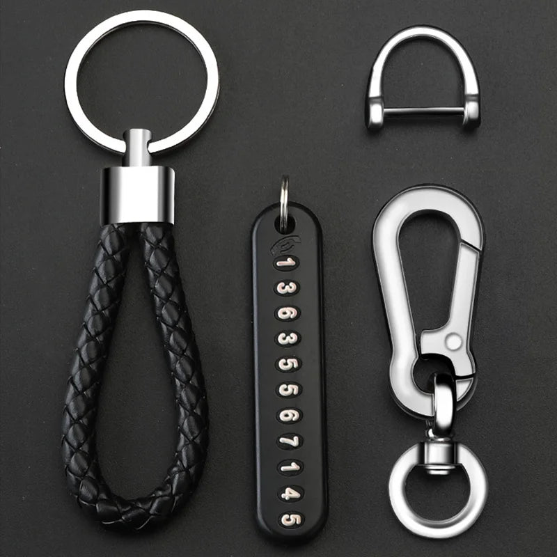 Anti-Lost Phone Number Car Keychain