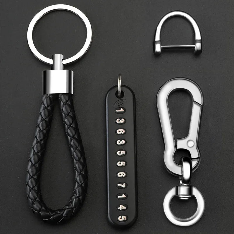 Anti-Lost Phone Number Car Keychain