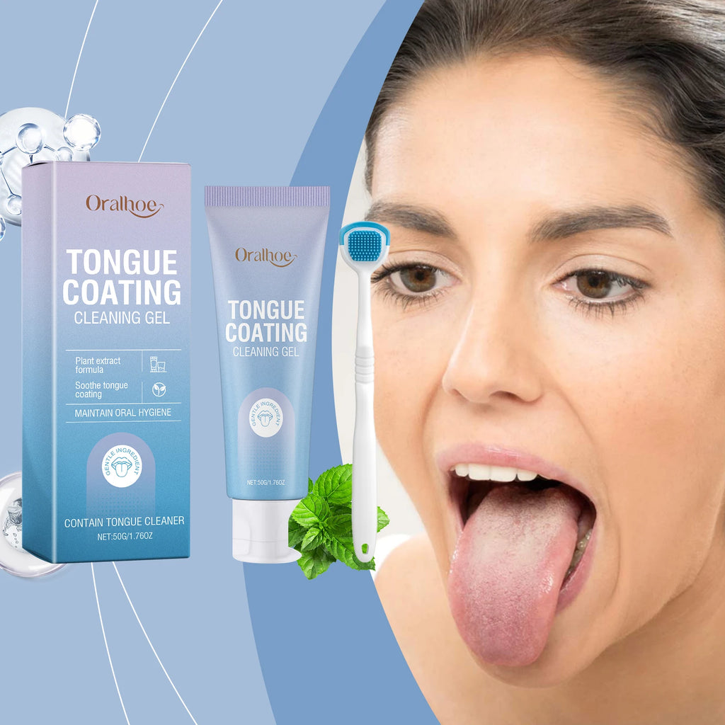 Tongue Cleaning Gel and Scraper Brush Kit