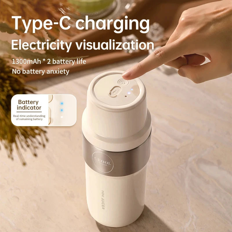 Portable Insulated Vacuum Smoothie Blender and Juicer