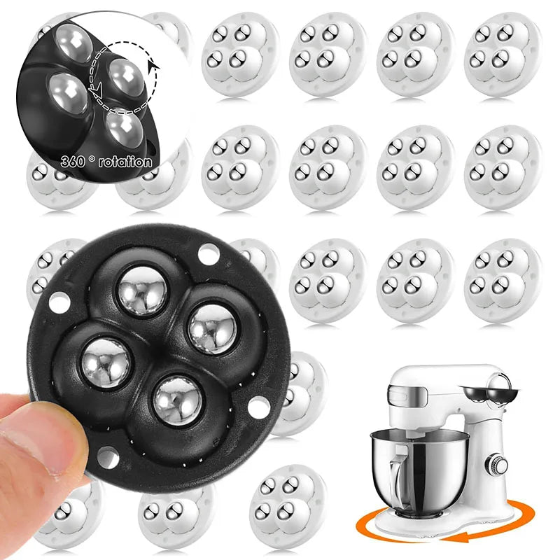 Self-Adhesive 360° Swivel Casters for Furniture and Appliances - 1