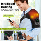 Wireless Heated Shoulder Massager with Vibration and App Control