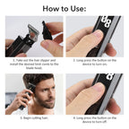 Professional Cordless Electric Hair Trimmer and Grooming Clipper