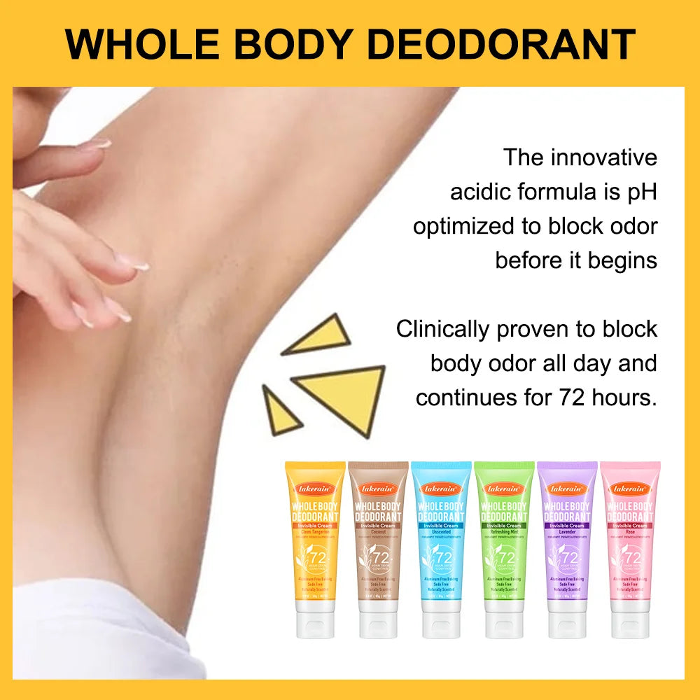 72-Hour Invisible Whole Body Deodorant Cream