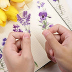 40-Piece Floral Sticker Set for Scrapbooking and Journaling