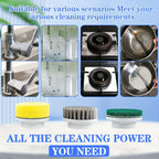 Electric Power Spin Scrubber with 5 Replaceable Brush Heads