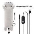 USB Heated Cat Plush Pillow for Period Cramps and Pain Relief