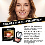 Comfortable Snap-On Dentures with Mirror Storage Case