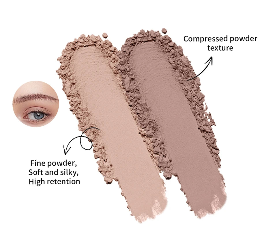Two-Tone Eyebrow Powder Duo with Applicator Brush