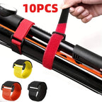 Reusable Fishing Rod Tie Straps for Organized Gear (10 Pack)