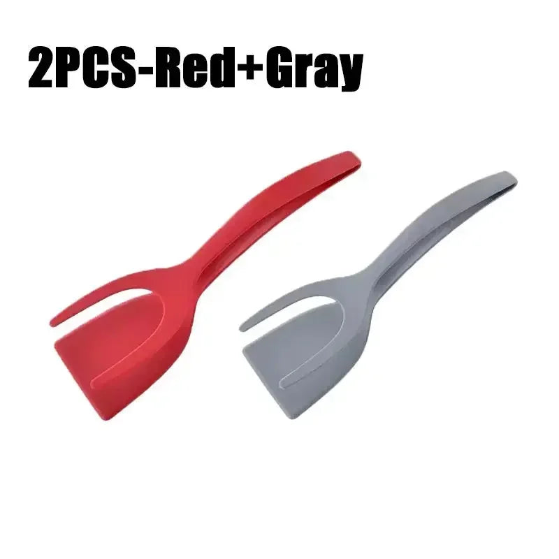 2-in-1 Non-Stick Spatula and Kitchen Tongs for Cooking