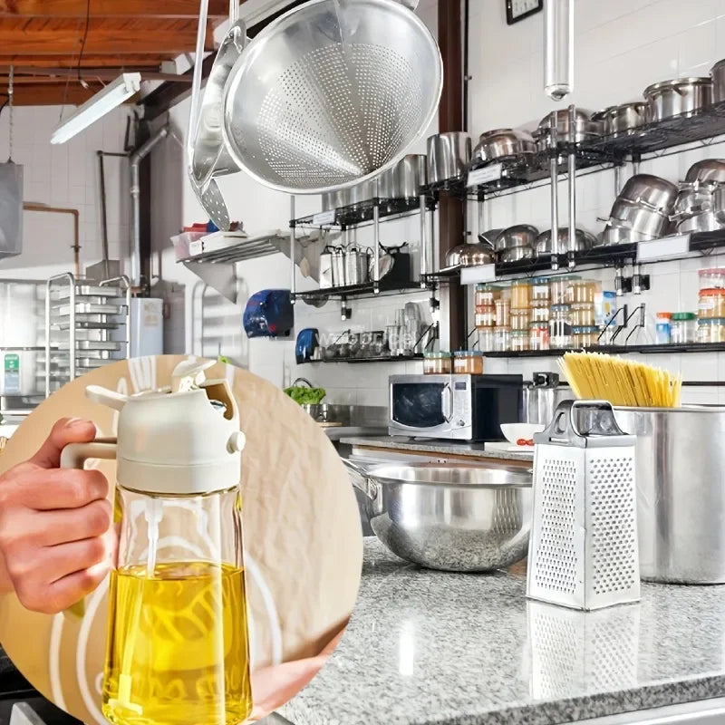 500ml Kitchen Glass Oil Spray Bottle for Cooking and Grilling - 6